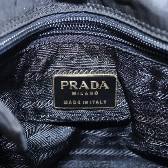 Prada Tessuto Black Canvas Handbag (Pre-Owned) - Picture 13 of 16